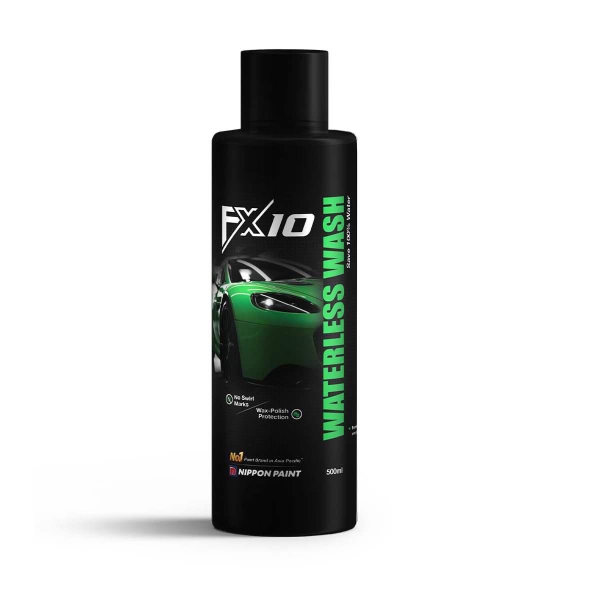 Nippon Paint FX10 Waterless Car Wash Spray 500ML | 2in1 Clean + Wax Protection | Scratch Free Technology Hydrophobic Effect & UV Shield | On the Go Car Cleaning Spray High Gloss Streak Free Finish - Image 6
