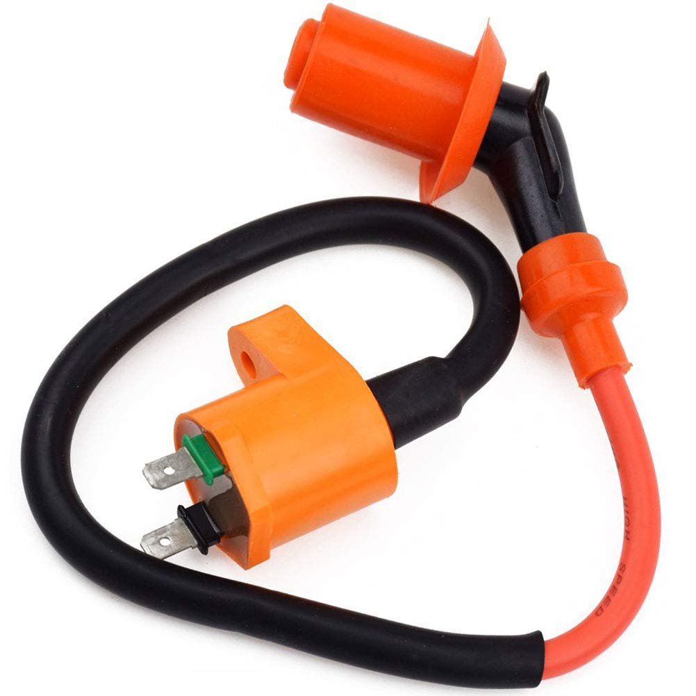 High Performance Racing Ignition Coil for GY6 50cc 150cc 125cc ATV Moped Scooter Parts with 6 Pin CDI 3 Electrode Spark Plug - Scooter Ignition Coil Moped Performance Parts by - Image 2