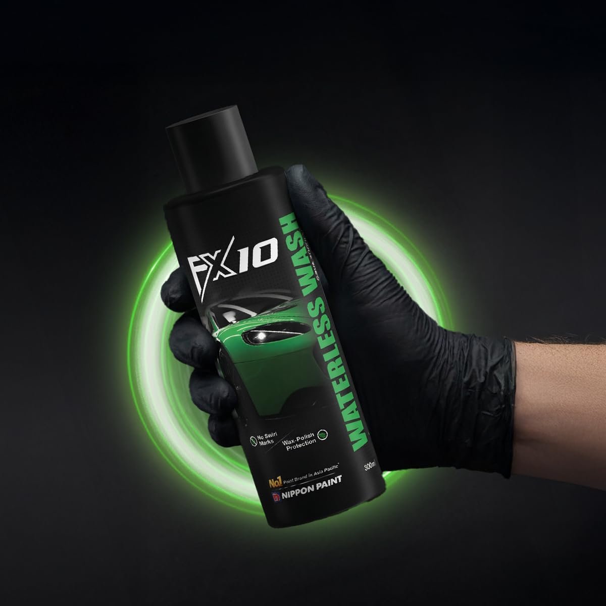 Nippon Paint FX10 Waterless Car Wash Spray 500ML | 2in1 Clean + Wax Protection | Scratch Free Technology Hydrophobic Effect & UV Shield | On the Go Car Cleaning Spray High Gloss Streak Free Finish - Image 2