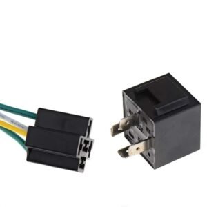 WOUXUN Automotive Horn Relay Set | 4-Pin 12V SPST | With Interlocking Socket & Wiring Harness