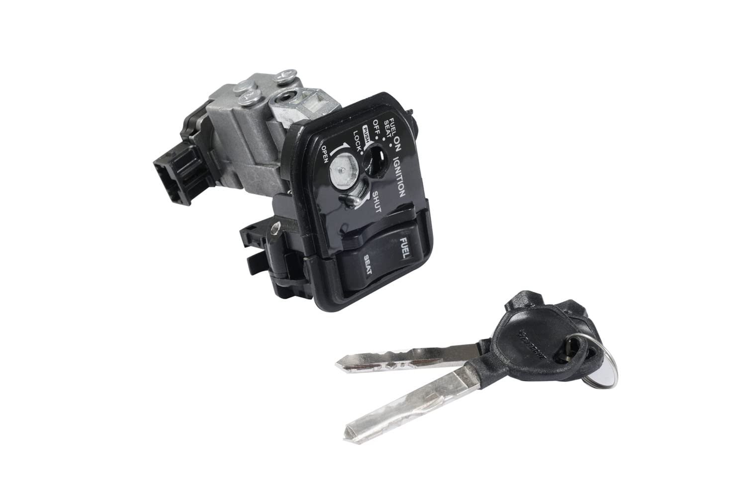 Deutsche Black Cylindrical Finish New Ignition Switch Starter Lock Compatible Honda Activa 6G 1_Way With Magnetic Shutter