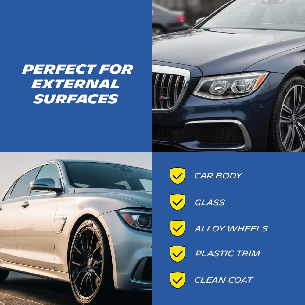 MICHELIN Car Shampoo 500ml | pH Balanced & Super Concentrated Formula for Bucket & Foam Cannon Wash | High Foam for Deep Cleaning | Removes Tough Dirt & Grime | Gentle on Paint & Clear Coat - Image 5