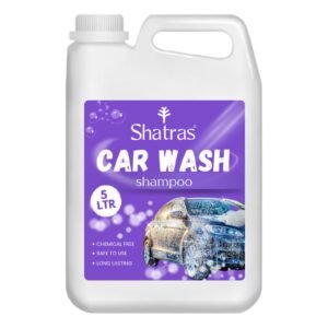 Shatras Car Wash Shampoo – High-Foaming Car Cleaning Liquid | pH-Neutral Formula | Scratch-Free Wash | Deep Cleaning & Extra Shine | Suitable for All Vehicles – 5 L (Purple)