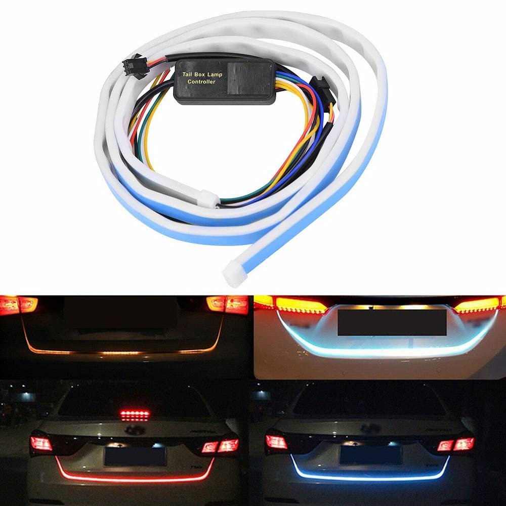 Stylish LED Trunk/Dicky/Diggi/Boot/Tail Light Strip with Brake Turn Signal Suitable for All Car & SUV