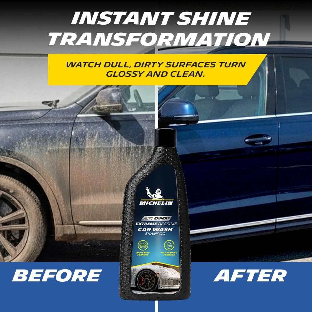 MICHELIN Car Shampoo 500ml | pH Balanced & Super Concentrated Formula for Bucket & Foam Cannon Wash | High Foam for Deep Cleaning | Removes Tough Dirt & Grime | Gentle on Paint & Clear Coat - Image 6