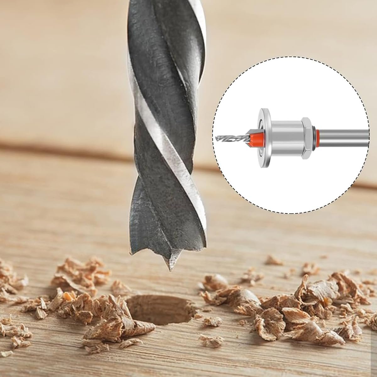 Serplex 5Pcs Carbide Countersink Drill Bits Wood Drill Bits Set - Image 5