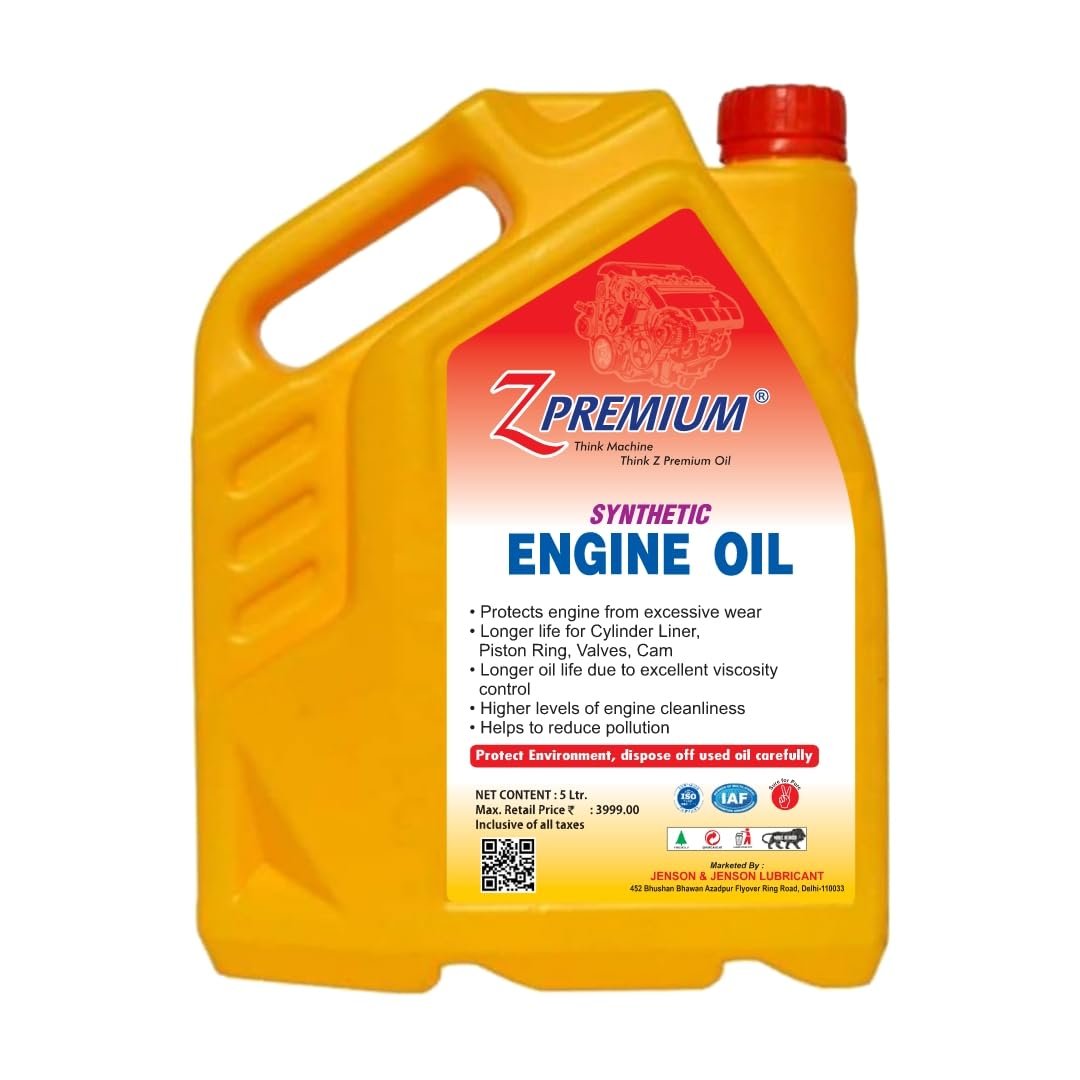 ZPremium SAE 20 Engine Oil High Performance Lubricant Thermal Stability Oxidation Resistance Wear Protection Fuel Efficiency Long Life Industrial Grade 5 Liter Container Single Pack - Image 2