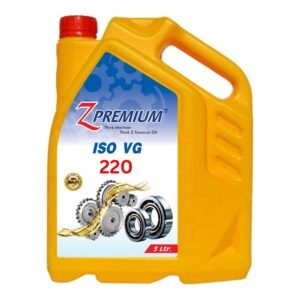 ZPremium ISO VG 220 Oil -5 Litre| High Performance Industrial Lubricant | Precision Machinery Bearings & Spindles | Light Viscosity Smooth Flow | Wear Protection | Long Service Life