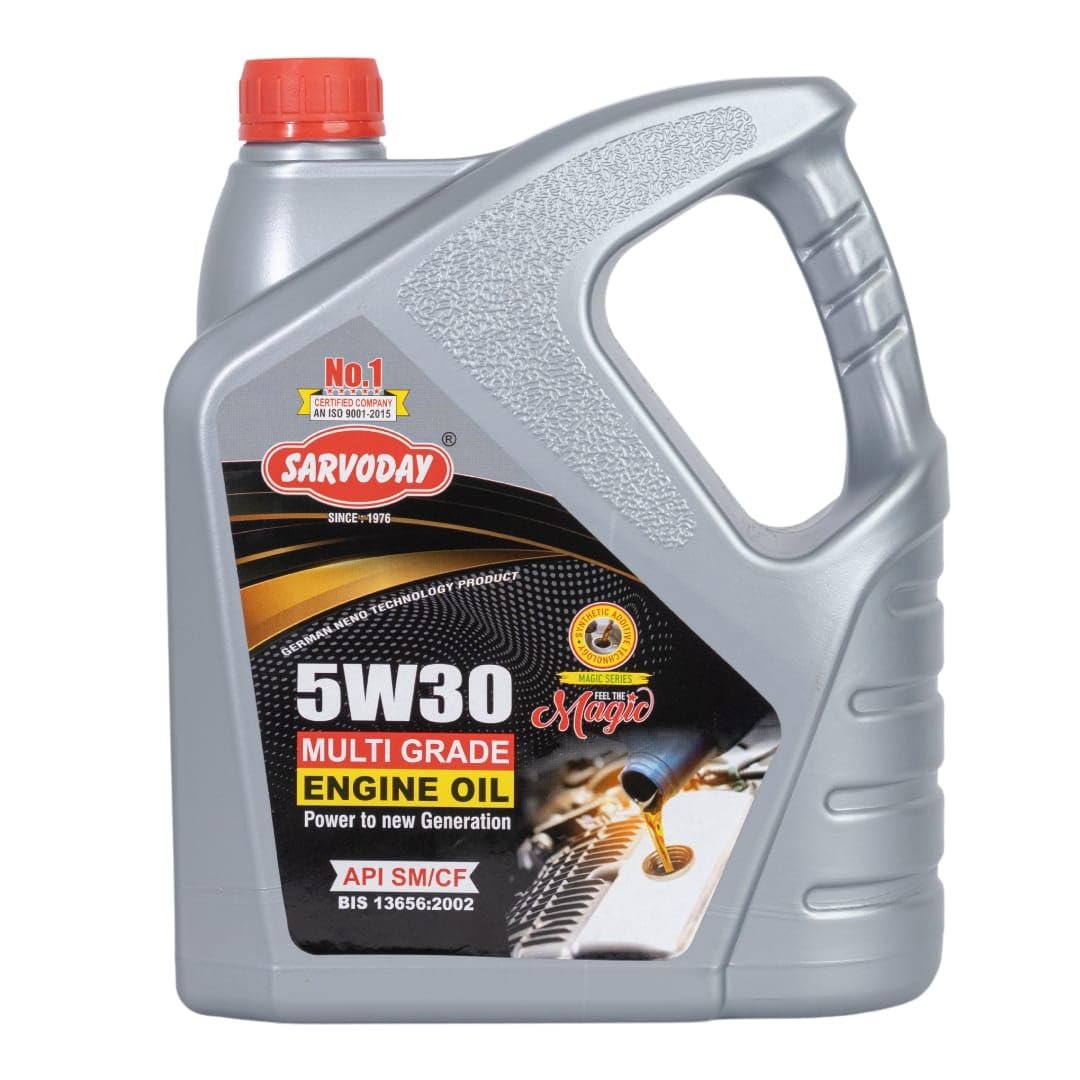 SARVODAY 5W30MG SM/CF Car Engine Oil | 3 Liter | Fully Synthetic Technology | Smooth Engine Performance & Reliable Lubrication