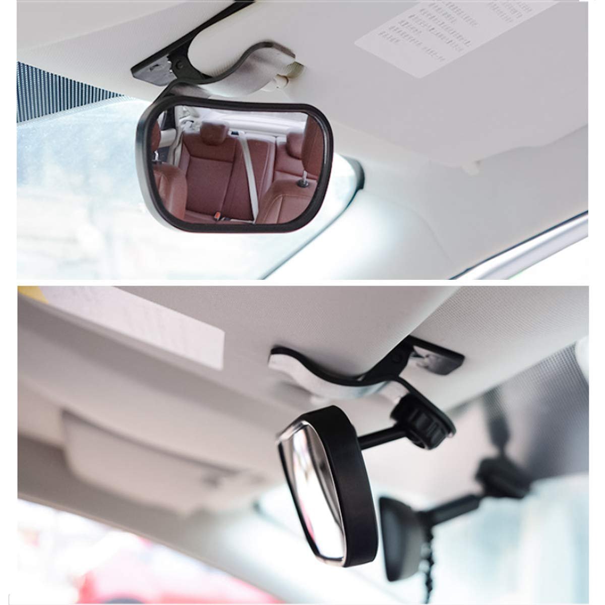 3Pcs Car Rear View Mirror Set, Large Mirror and Car Mirror, Includes Clip and Suction Cup Accessories for Installation, Useful for Monitoring Cargo Area and Rear Seat Passengers - Image 5