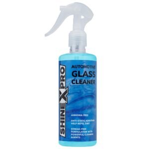 ShineXPro Glass Cleaner Spray 300 ml - Streak Free Car Glass Cleaner Liquid with Anti-Static Additives - Windshield Cleaner safe for both Tinted & Coated Glass with Powerful Cleaning Agents