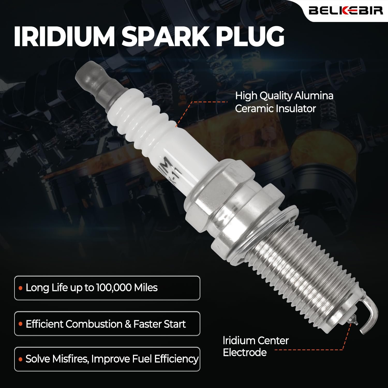 Set of 6 Ignition Coil Pack & Spark Plugs Compatible with 3.5L 4.0L V6 Nissan Altima Frontier Maxima Murano Pathfinder Quest Xterra NV1500 NV2500 NV3500, Infiniti I35 QX4, Suzuki Equator Replace UF349 - Image 5