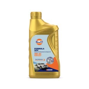Gulf FORMULA SUV 5W40 API SP, ACEA A3/B4 | 75% Superior Wear Protection | 4 Wheeler Passenger Car Advanced Full-Synthetic Engine Oil [5 L] - Pack of 1