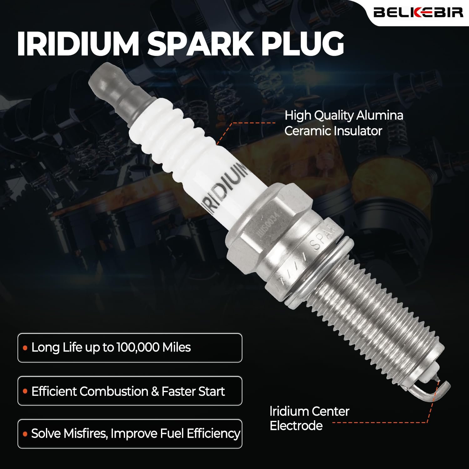 Set of 6 Ignition Coil Packs & Iridium Spark Plugs Compatible with Dodge Challenger Durango Journey Grand Caravan, Chrysler 200 300, Jeep Grand Cherokee Wrangler, RAM 1500 3.6L V6 Replace UF648 97390 - Image 5