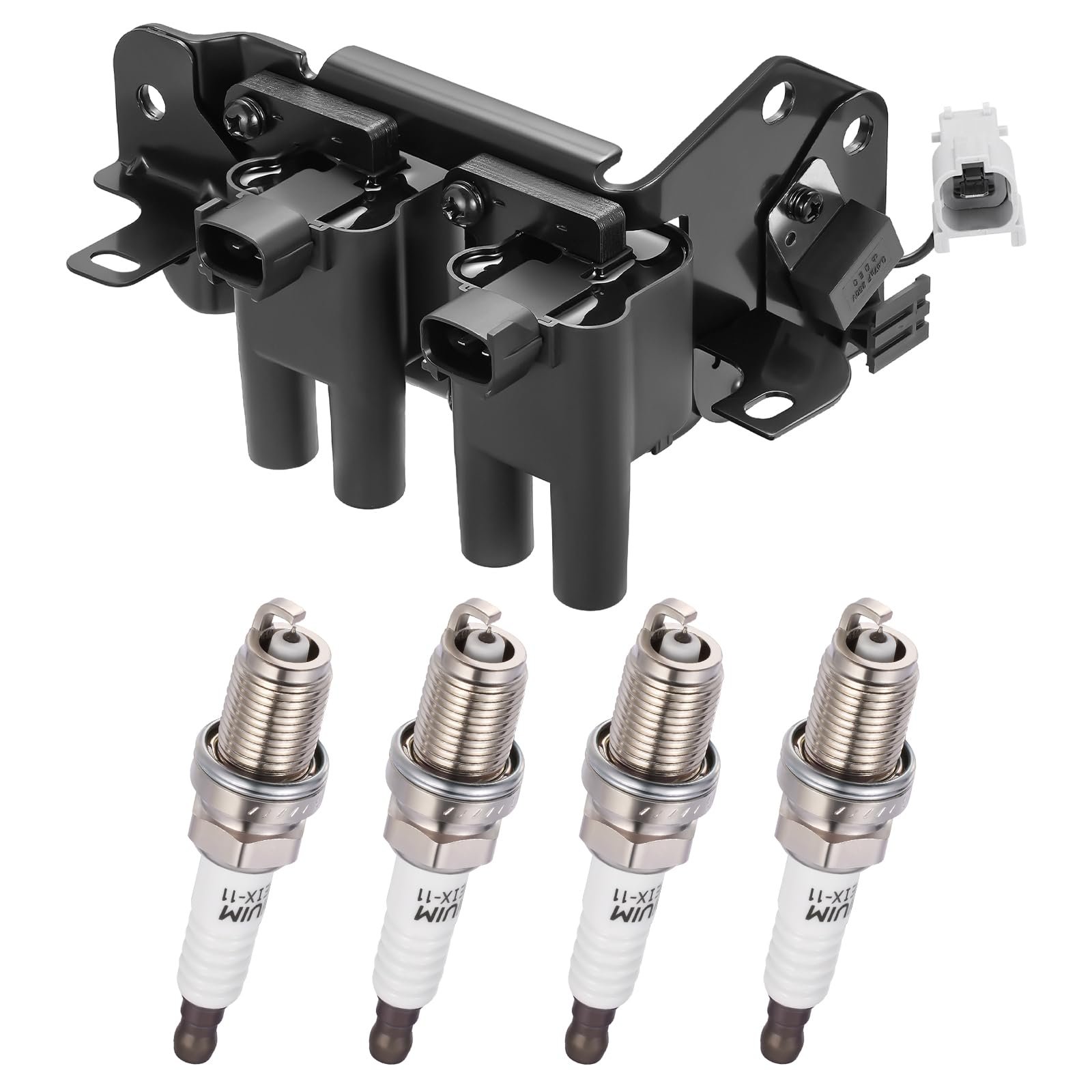 SYKRSS UF424 Ignition Coils & 7090 Spark Plugs Compatible with Hyundai Accent 2001-2005, 1.6L l4 - Replaces 27301-26600 - Image 8