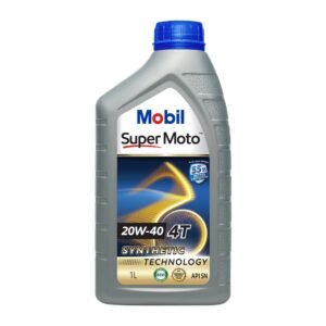 Mobil Super Moto 20W-40 4T Synthetic Technology Engine Oil for Bikes (1L)