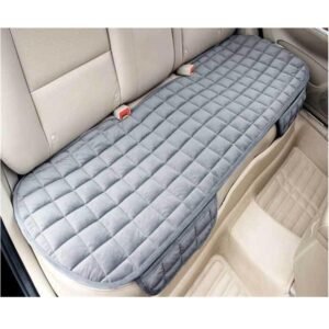 KeepCart Comfortable Ultra-Soft Memory Foam with Non-Slip Grip and Storage Pouch Car Seat Cover Sponge Front Rear, Universal Fit, All-Season (Gray Rear 1Pc)