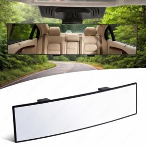 Finalize Rear View Mirror, Clip On Rear View Wide Angle Mirror, Panoramic Interior Extended, Anti-Glare, car -1pc- (Rear View)