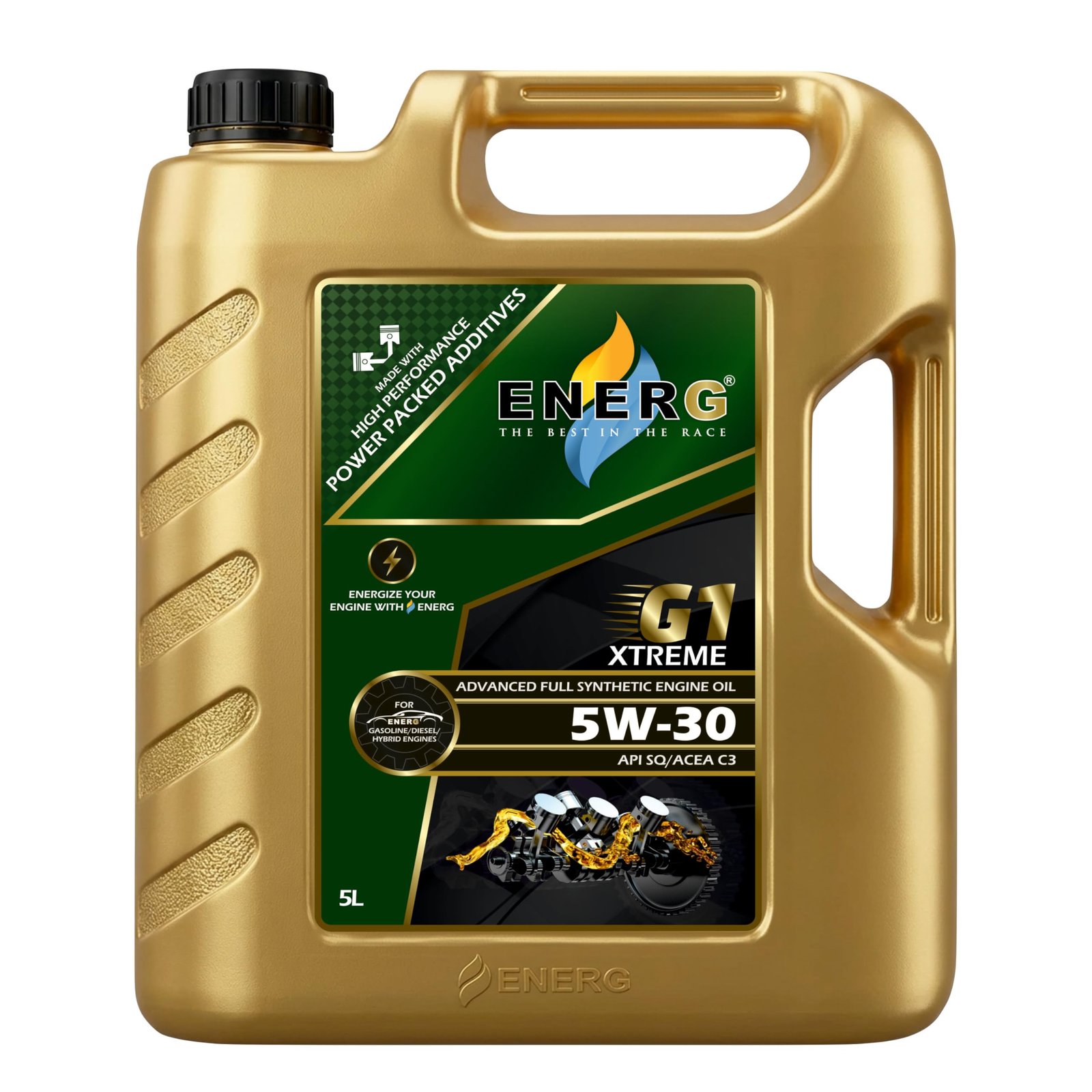 ENERG G1 Xtreme SAE 5W 30 Full Synthetic Engine Oil, 5L