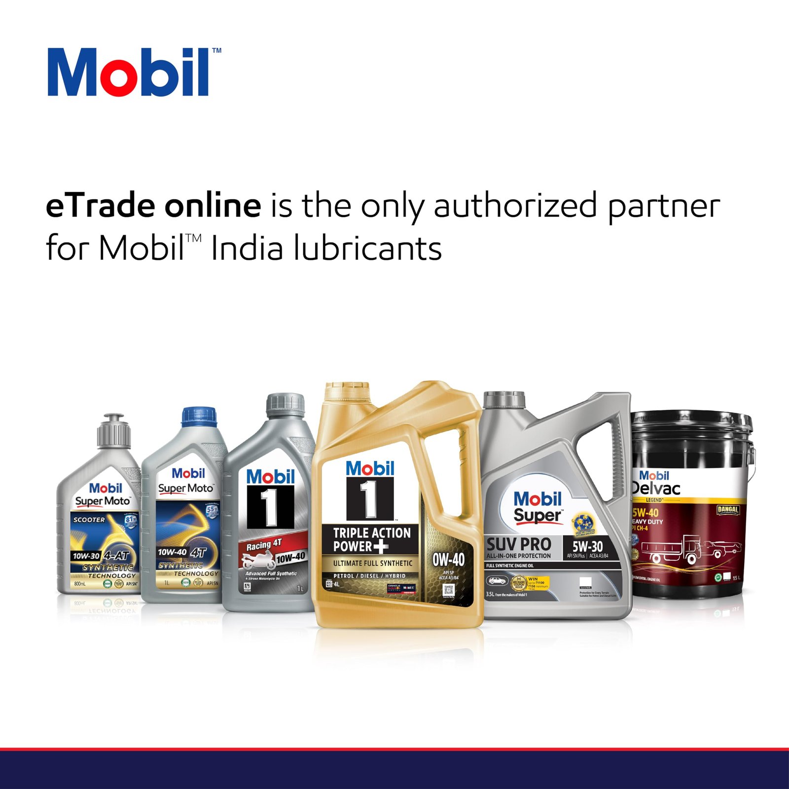 Mobil Super Moto 20W-40 4T Synthetic Technology Engine Oil for Bikes (1L) - Image 2