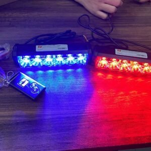 Ride2joy Federal Signal 12v 6 Led car Blinker Light Red/Blue/White(d2) - Only A Quality we have Not 2nd copy