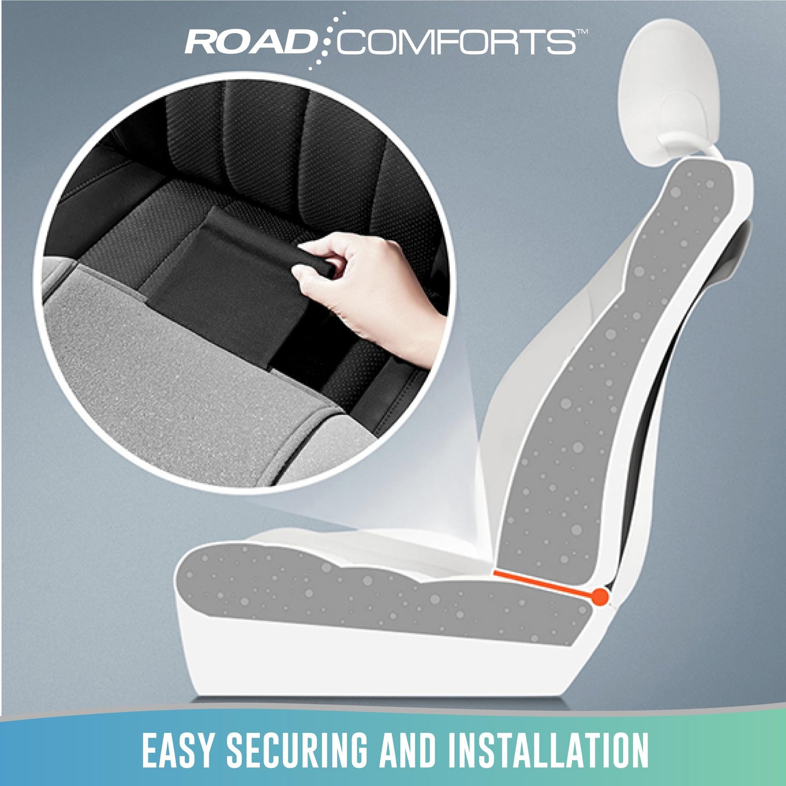 Road Comforts Car Seat Cover, Front Leather Car Seat Cover, Automotive Interior Cover, Universal Fit for Most Cars, SUVs and Trucks and Vans Airbag Compatible (Beige) - Image 7
