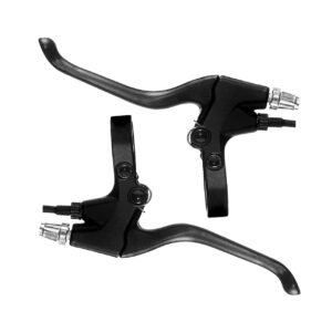 E-Trendo Electric Bike Brake Lever Set (1 Pair) | Aluminum Alloy Durable Power Cut Off Brake Handles | Left & Right for 24V/36V/48V/60V E-Bikes, Scooters & Cycles | Black
