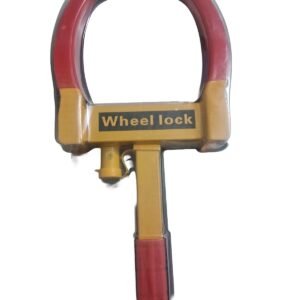 Patel Enterprise Car Wheel Clamp Lock Padlock of Rhinoceros Yellow Clamp Heavy Duty Anti Theft Protective Car Wheel Lock Security Tire Clamp with 3 Keys and Wheel Lock (Pack of 1)