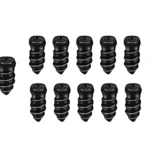 Pack of 10 Tyre Repair Kit,Rubber Screws Fast Tire Repair Tool for Car Motorcycle Tire Puncture Repair,Black,Tyre Repair kit car,Rubber Nails,Car Tyre Puncture Repair Kit
