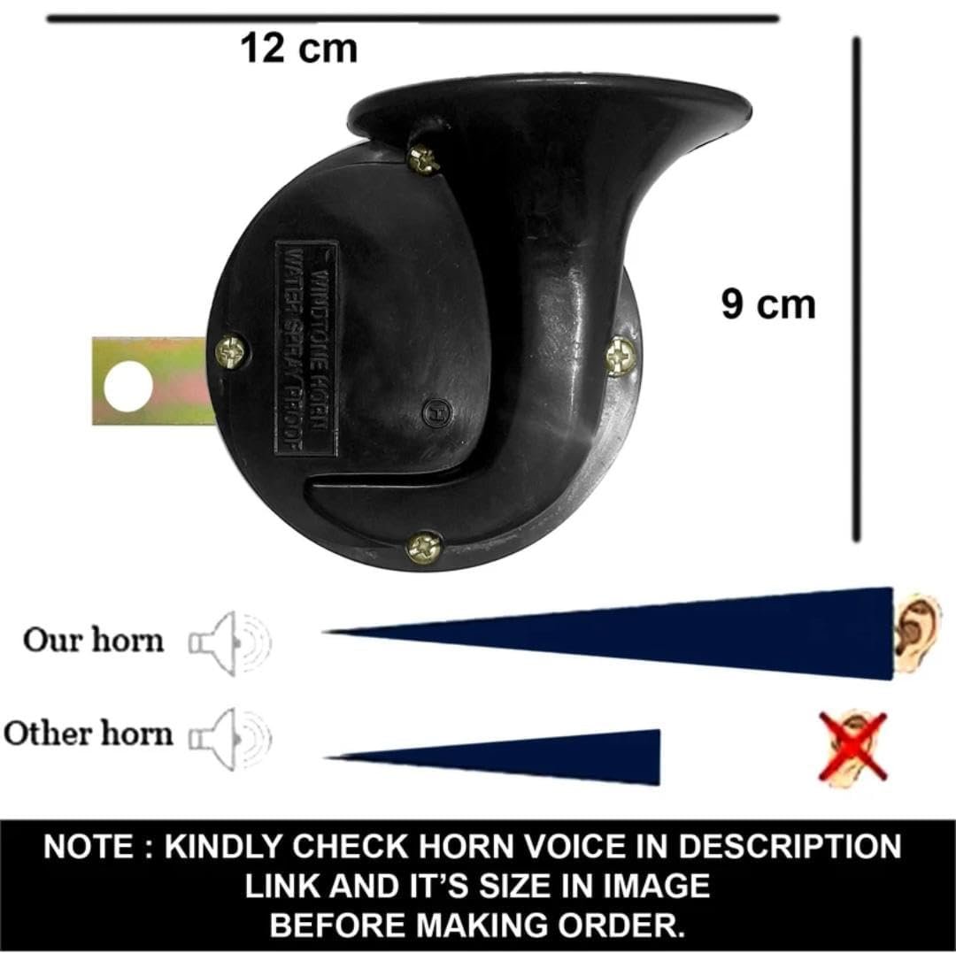 GS Traders Dual Tone Relay Horn for Vehicles, Powerful Electric Car Horn for Bike, SUV & Auto, High Sound Performance, Durable Premium Build - Image 5