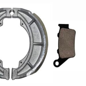 WALCOR Front Disc Brake Pads and Rear Brake Shoes Set combo Compatible with Chetak EV Scooter