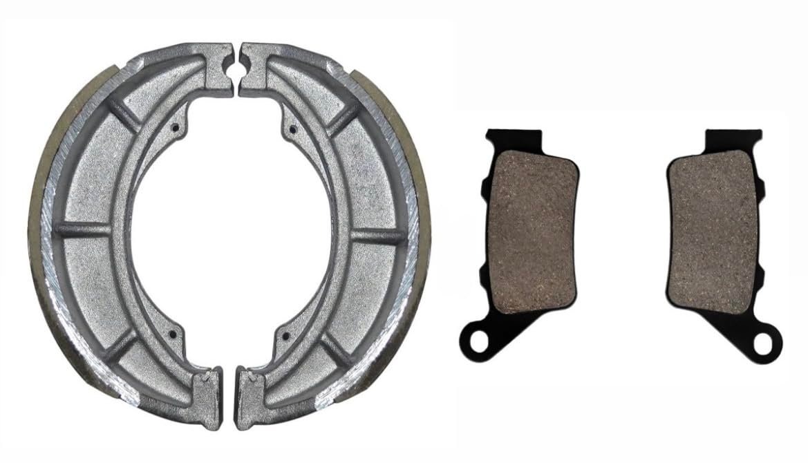 WALCOR Front Disc Brake Pads and Rear Brake Shoes Set combo Compatible with Chetak EV Scooter