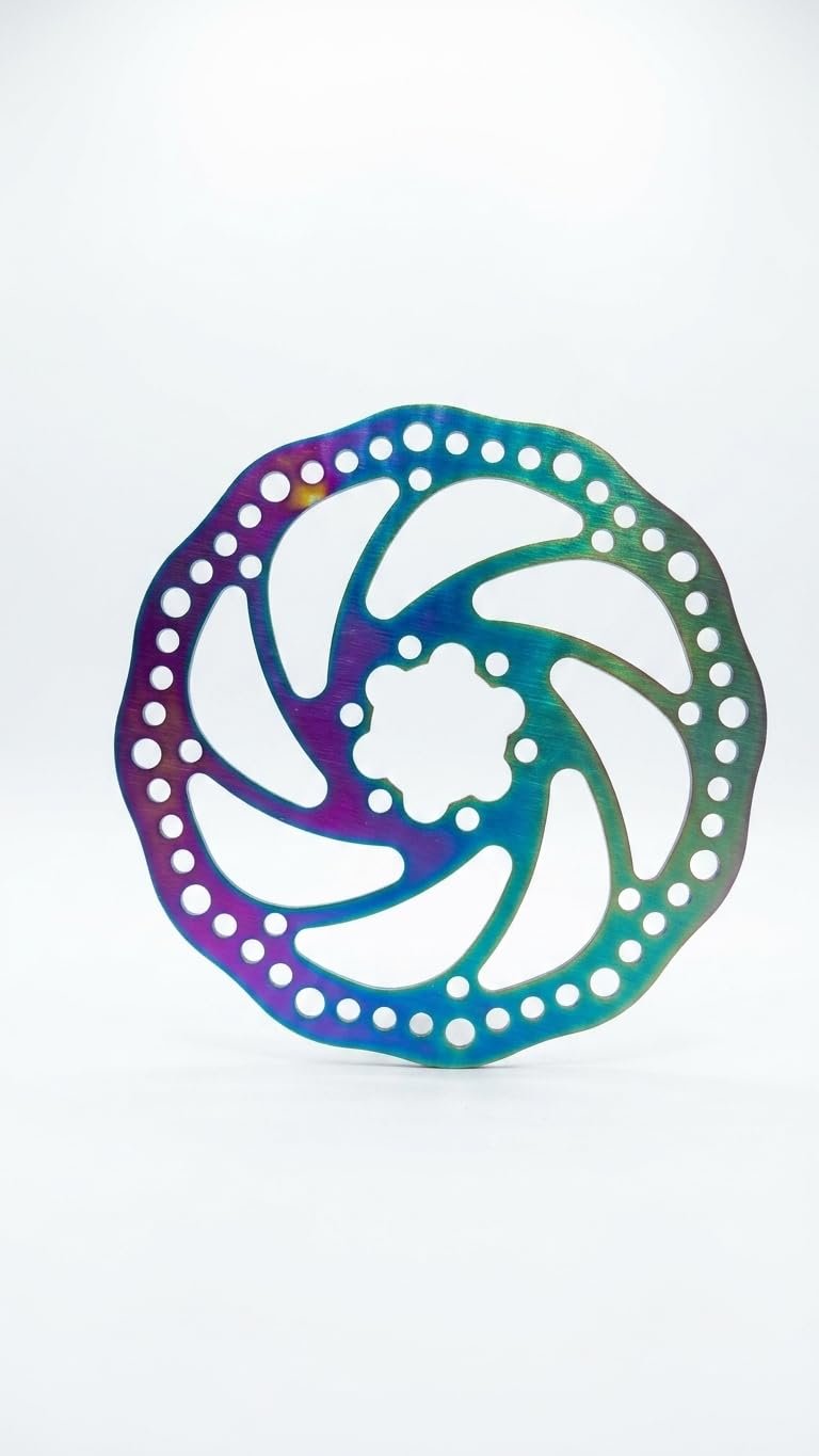 Rainbow Disc Brake Rotor, 160mm, 6-Bolt, Multicolor, for MTB and Road Bicycles - Image 5