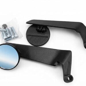 Bike Universal Bike RDR YOG Mirrors Motorcycle Rear View Mirror YOG Rearview Mirrors With Fitting Black For R E Hunter 350