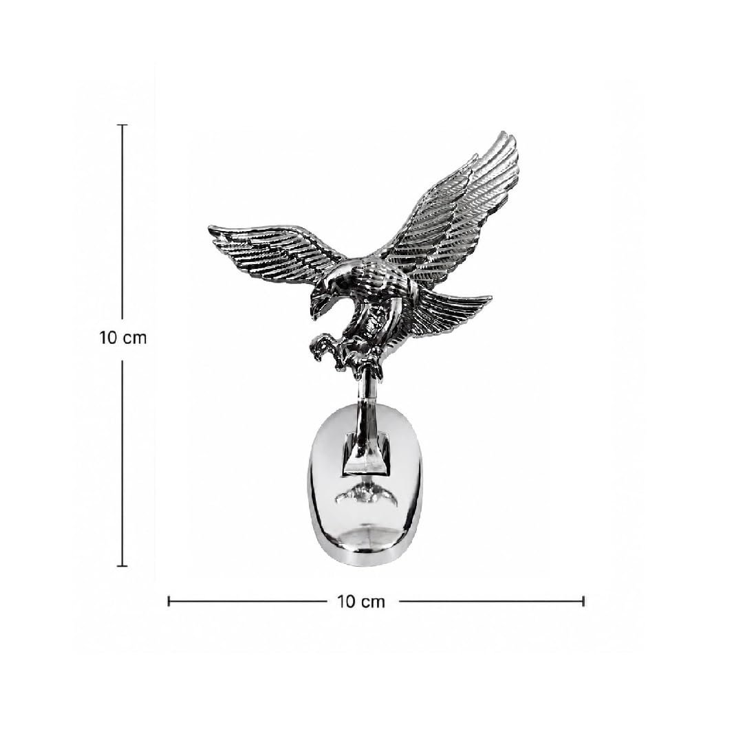 Universal Chrome Eagle Hood Ornament for Victoris| Luxury Metal Bonnet Decoration | Stylish Front Hood Emblem Accessory - Image 5
