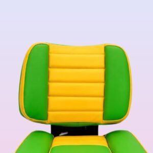 Tractor Seat Cover for John Deere, Mahindra, Swaraj | Green & Yellow
