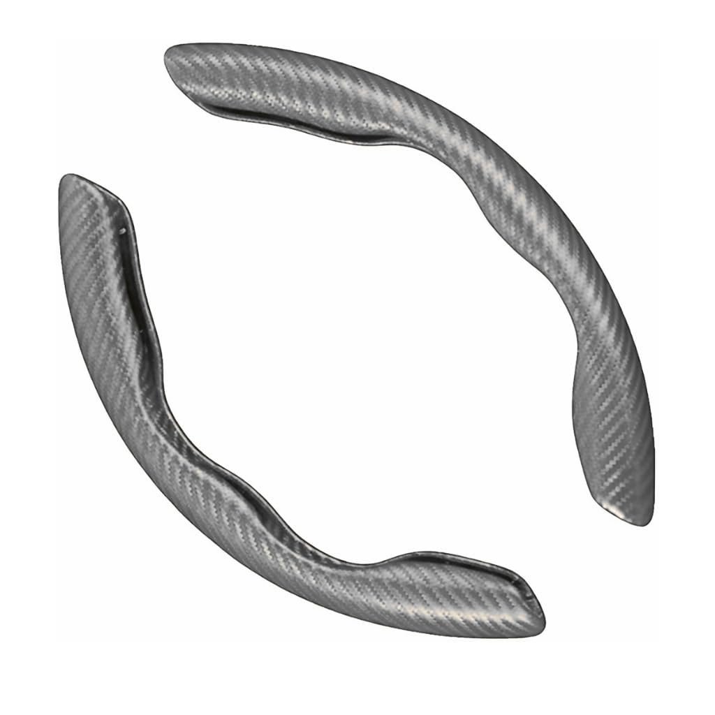 High Life Carbon Fiber Steering Wheel Grip Pads – Grey Color | Anti-Slip Textured Steering Wheel Cover Grip | Universal Fit for Cars | Premium Comfort & Control - Image 6