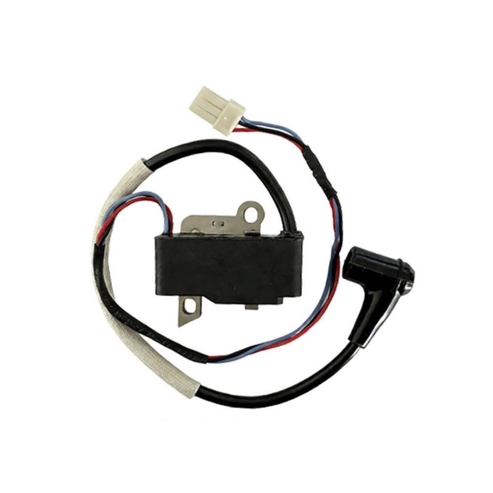 Power Tool Ignition Coil with Spark Plug Boot Aftermarket Power Tool Ignition Coil Replacement Part for Mechanics, Homeowners, Workshop