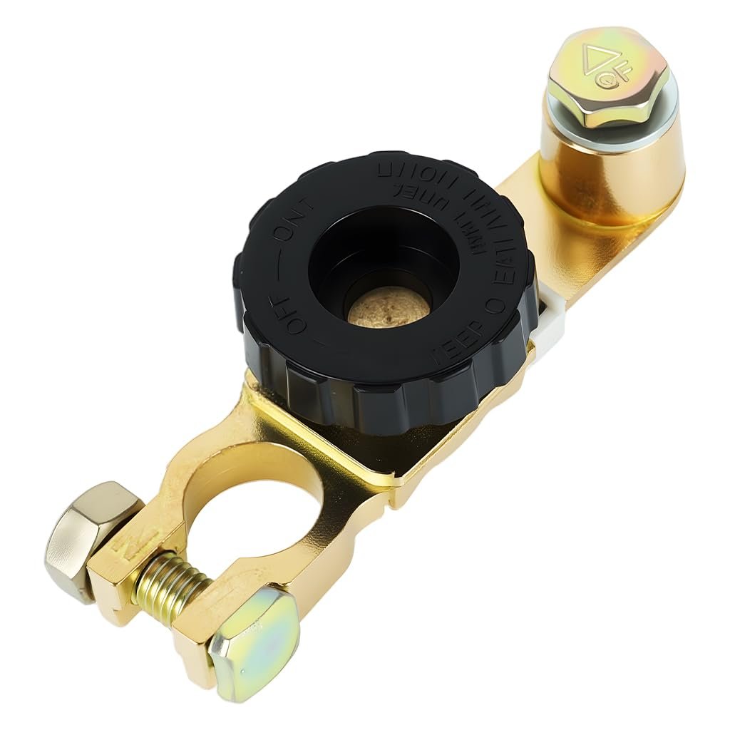 Car Battery Cut Off Switch 12-48V Full Copper Twist Knob