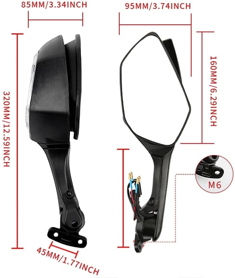 Manual Rear View Mirror, Dual Mirror For Yamaha, KTM, Suzuki, Honda, Bajaj, Hero Universal For Bike (Right, Left) (Pack of 2) - Image 4
