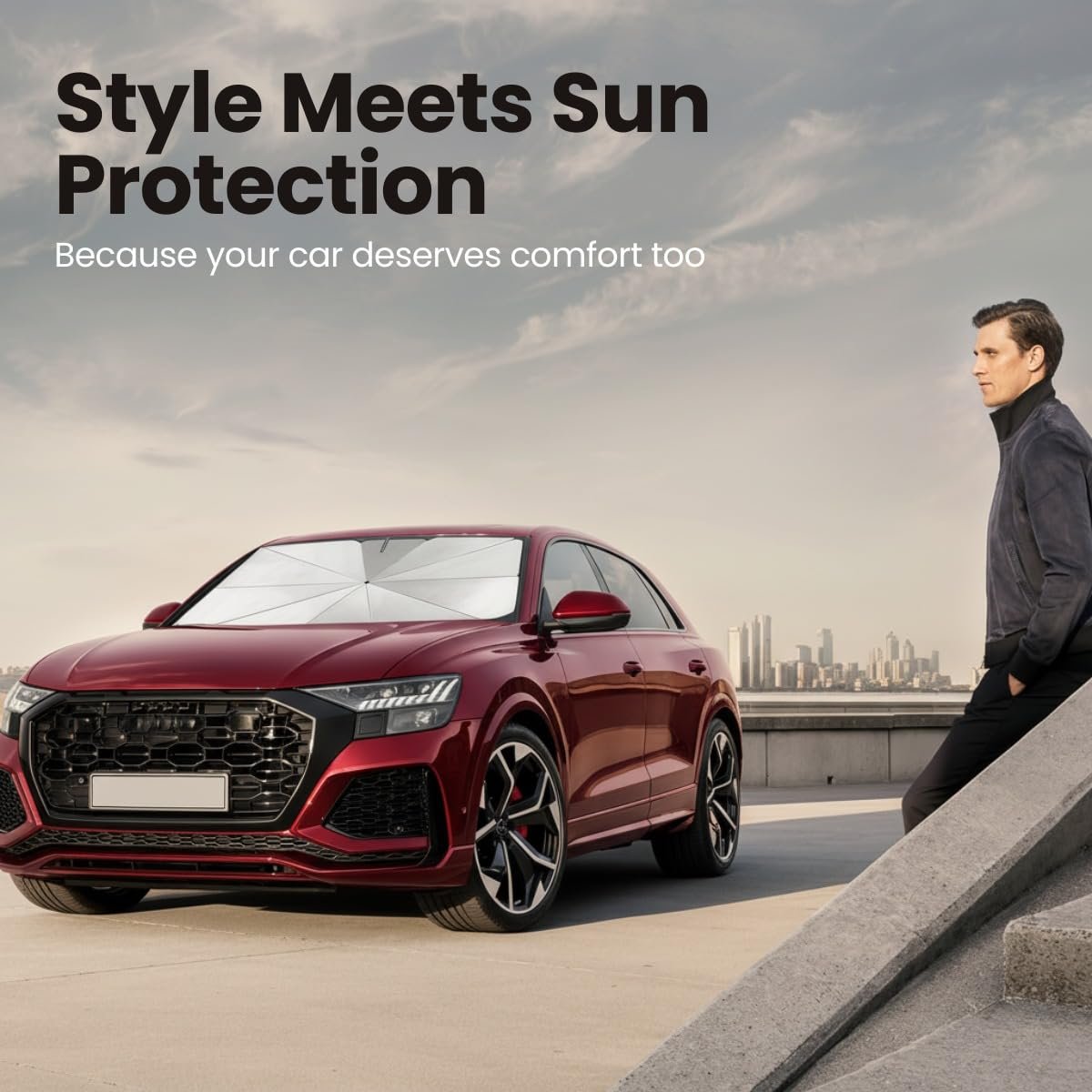 'Sunbrella' Windshield Car Sunshade for Car Interior Protection - Image 6