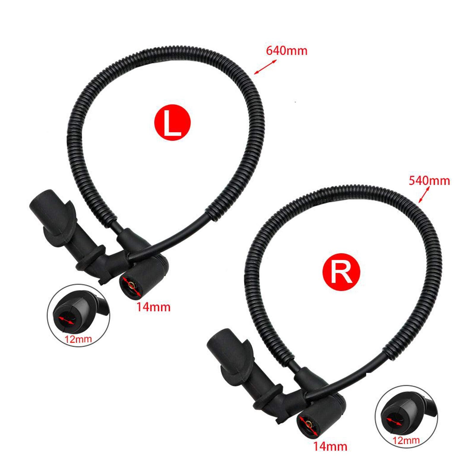 1 Pair Spark Plug Ignition Coil Wires Replaces for Polaris RZR S 800 4012439 - Image 2