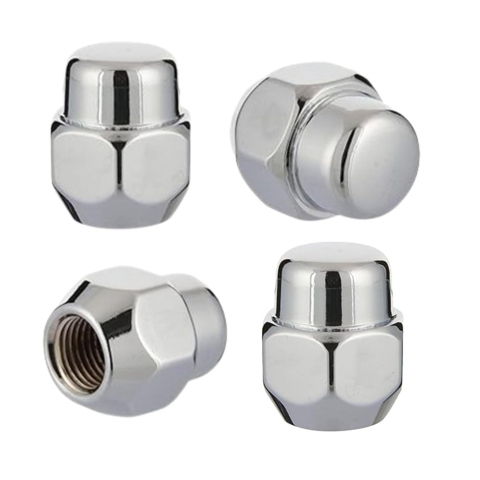 Anti-Rust Stainless-Steel Chrome Plating Wheel Nut for Hyundai I 10, I 20, Xcent, Eon, Seltos Set of 4