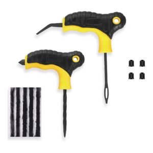 Tubeless Tyre Puncture Repair Kit for Car, Bike, Scooter & SUV | Universal Emergency Tyre Fix Tool Set, Flat Tire Puncher Repair Kit. (4)