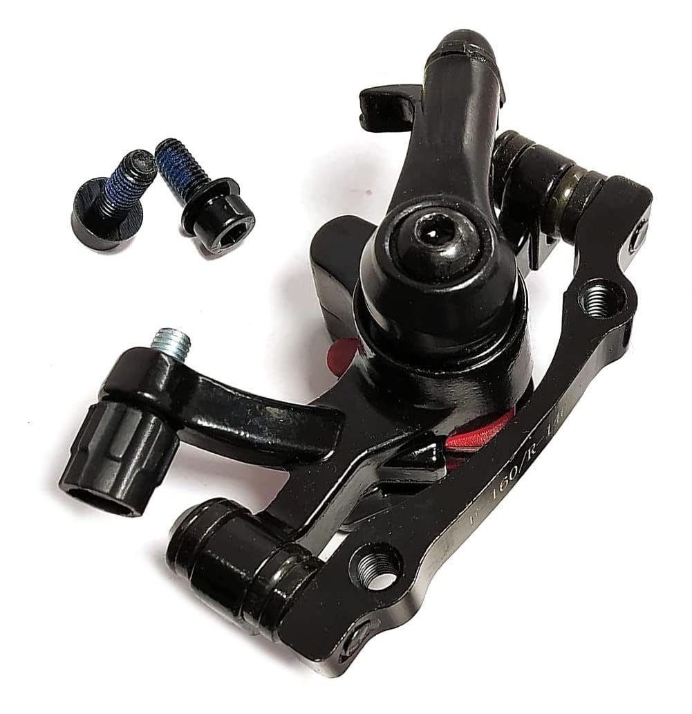 Bicycle Disc Brake Set, Black Metal Caliper with Rotor Plate, Mechanical Brake System for Bikes - Image 2