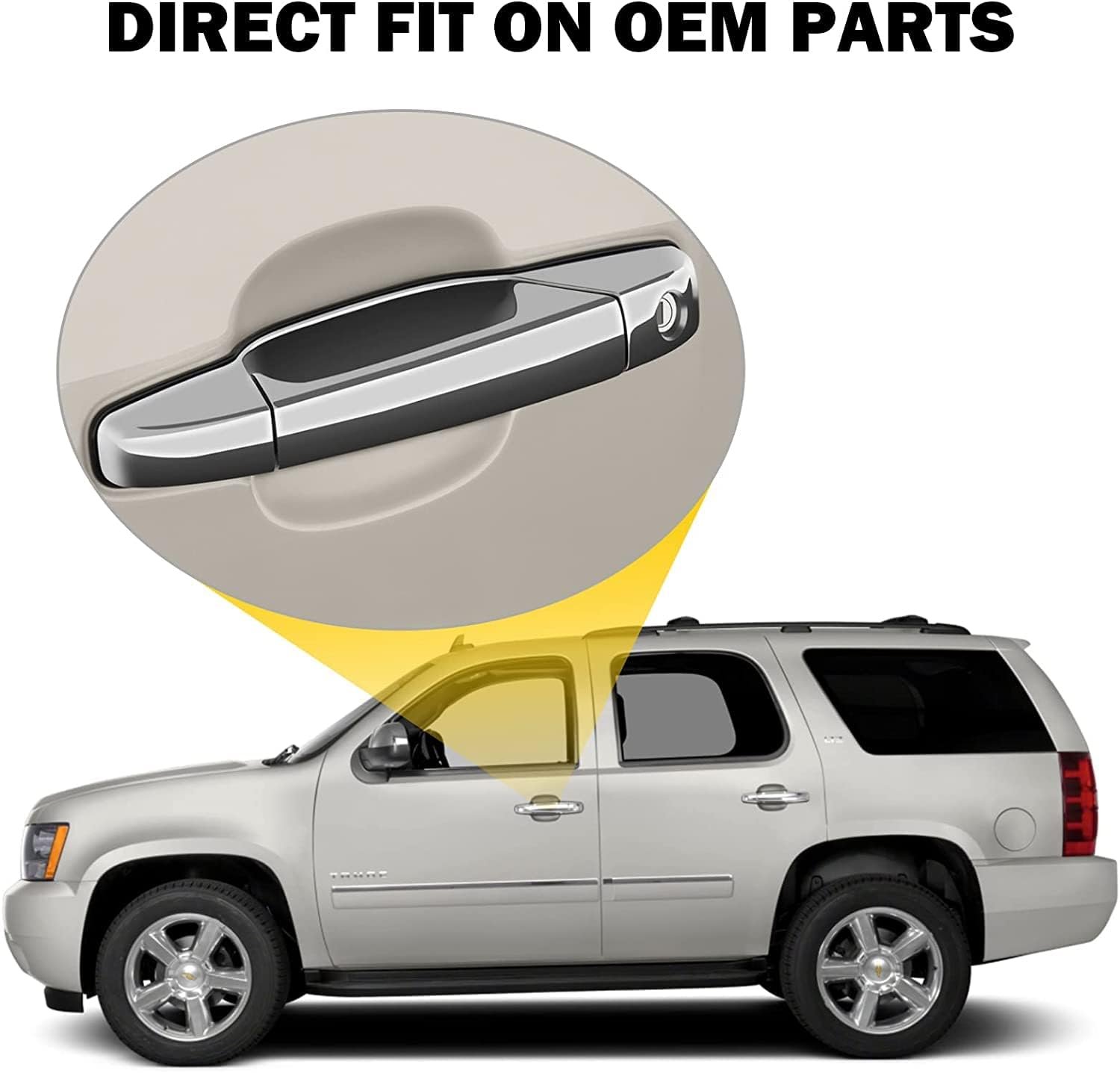 UNEESTORE Car Chrome Door Handle Latch Cover Tripple Chrome for Swift Dzire New 2018