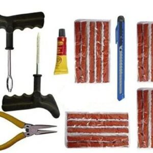 (Pack of 20 Puncher Strips) Tool Set for Bike & Car Tubeless Tyre Puncture Repair Kit