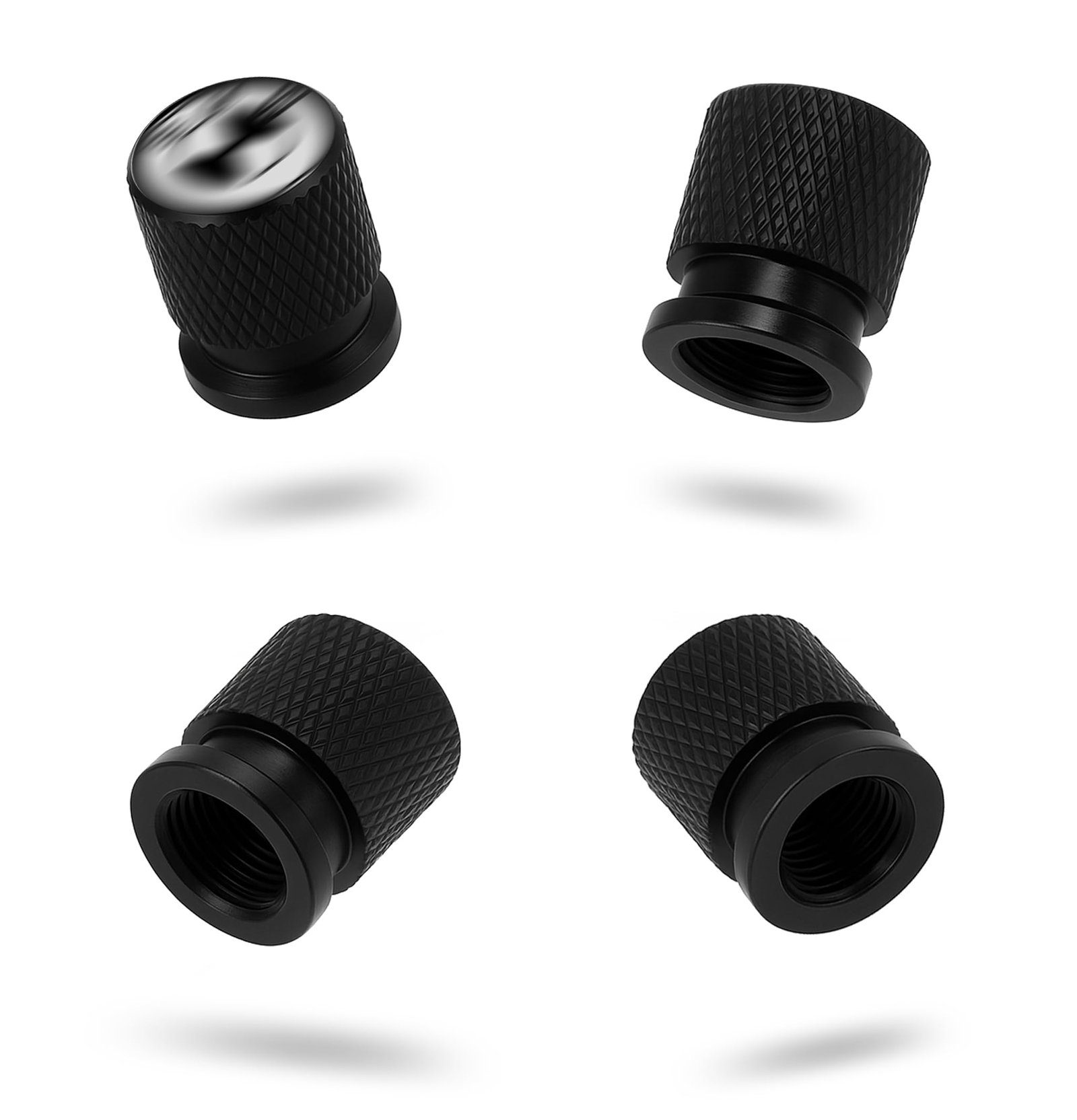 New Metal Tyre Valve Caps (Set of 4) | Laser Engraved | Anti-Leak O-Ring | Stylish Air Stem Covers | Universal Fit | Compatible with BB-MM-W X1, X3, X5, 3 Series, 5 Series, 7 Series, M Series & More - Image 2