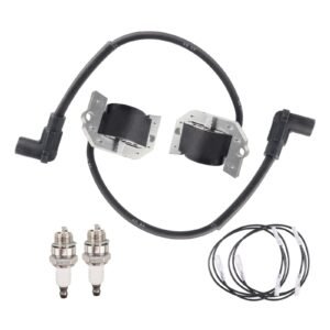 2Pcs 21171-7034 Ignition Coil with Spark Plug for FH381V FH430V CS20 CS12 CS22 CS25 CS27 AS01 AS02 AS03 AS04 BS04