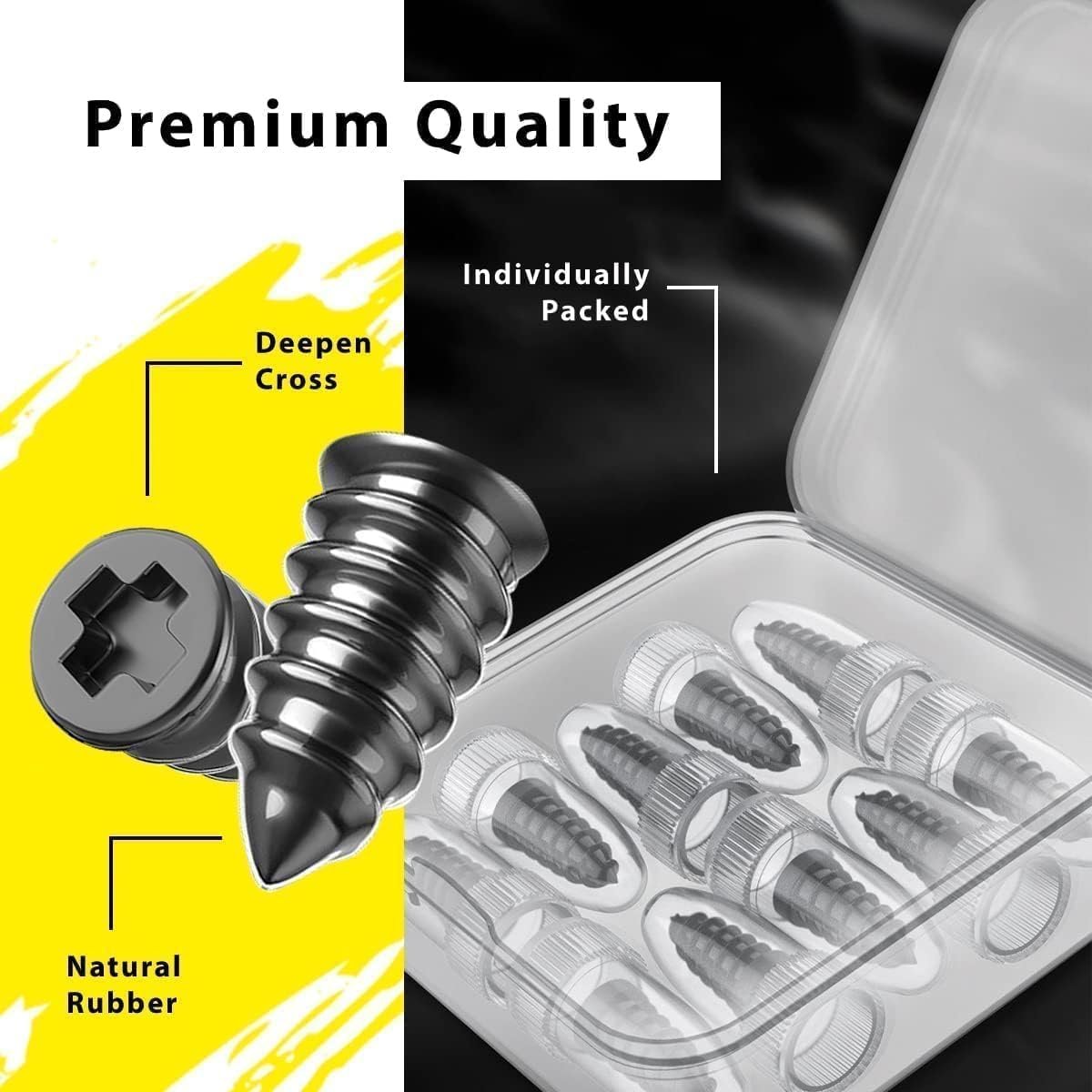 10 Pcs Tyre Repair Rubber Nails,Car Puncture Repair Kit,Tubeless Tyre,Universal Tire Repair Fast Repair Nail for Auto Car,Motorcycle,Truck,Tractor Rubber Screws for Tires Quick Puncture Repair Black - Image 9